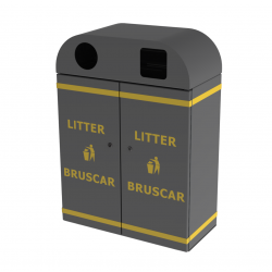 MK2 Double Litter Bin